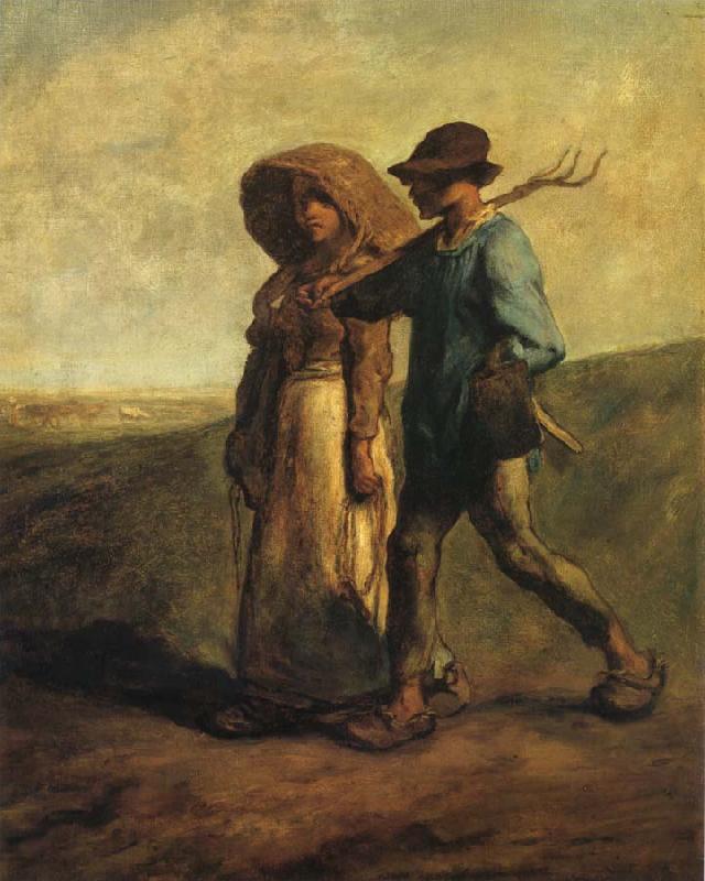 Jean Francois Millet Going to work oil painting picture